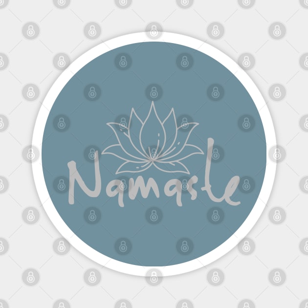 Simple Namaste Design with a LOTUS FLOWER Magnet by Off the Page